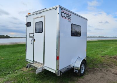 A compact and lightweight core pro fiber splicing trailer designed for efficient and reliable fiber splicing operations.