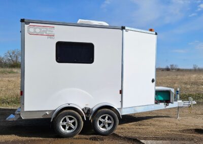 A high-quality trailer with a sleek, modern design and durable composite construction.
